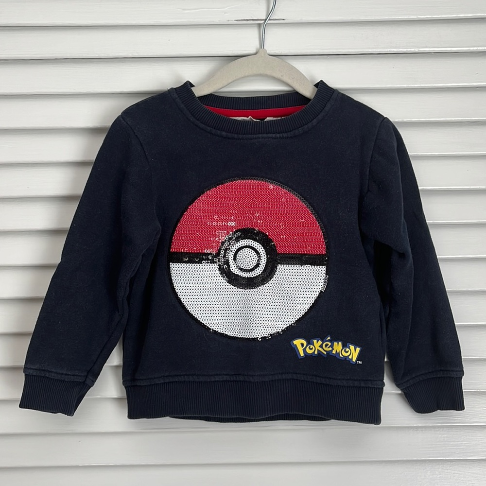 H&M Pokémon Sequin Ball Crew Neck Sweatshirt